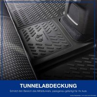 ELMASLINE 3D Gummimatten für TESLA MODEL 3 | Hoher 5cm Rand - Auto Zubehör | Fußmatten