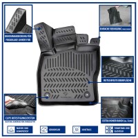 Gummimatten für VW CADDY 5 (V) ab 2020 | Vorne (2er Set)