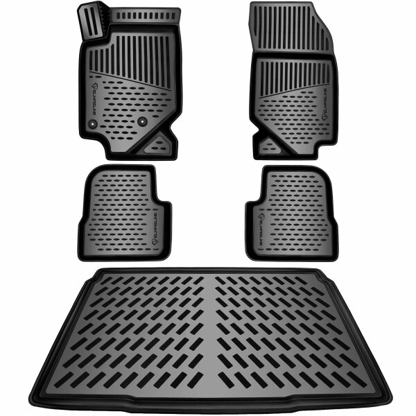 ELMASLINE 3D Gummimatten & Kofferraumwanne Set für OPEL MOKKA-B 2021-2025 (unterer Ladeboden)