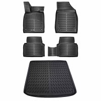 ELMASLINE 3D Gummimatten & Kofferraumwanne Set...