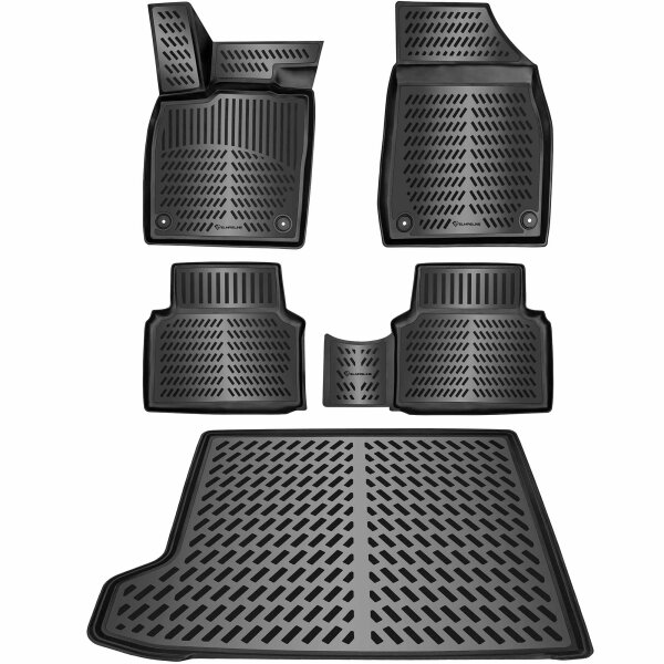 ELMASLINE Gummimatten & Kofferraumwanne für KIA EV6 2021-2025 | Fußmatten Zubehör