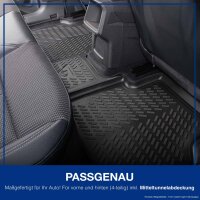 ELMASLINE 3D Gummimatten & Kofferraumwanne Set für VW ID.BUZZ ab 2022 Standard Ladeboden (unten)