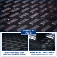 ELMASLINE 3D Gummimatten & Kofferraumwanne Set für VW ID.5 ab 2022 (ID5) Oberer Ladeboden