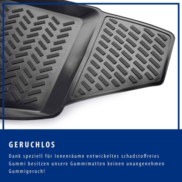 OMAC Gummi Fußmatten Für VW T6 T6.1 Transporter 2015 2022 Passform Omac Premium 3d