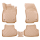 ELMASLINE 3D Gummimatten für BMW 3er (E46) 1998-2007 (Beige)
