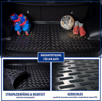 ELMASLINE 3D Gummimatten & Kofferraumwanne Set für VW ID.7 ab 2023 (Oberer Ladeboden)