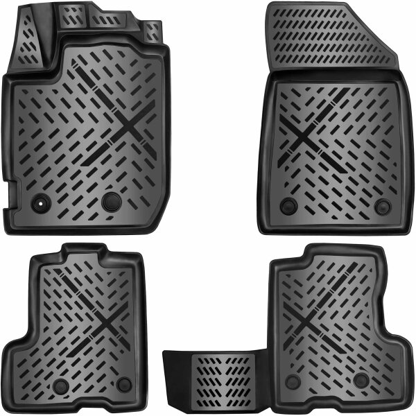 3D Gummimatten für DACIA DUSTER 4x4 2021-7/2024 2.Generation | Passt nicht in 3.Gen