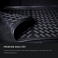 ELMASLINE 3D Kofferraumwanne für Ford Fiesta VII ab 2017 (Variabler Ladeboden unten) | Hoher Rand | Zubehör