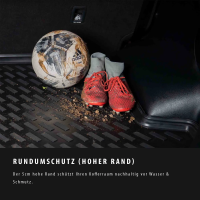 ELMASLINE 3D Kofferraumwanne für MERCEDES CLE (236) 2023-2025 (Standard Ladeboden) | Hoher Rand | Kofferraummatte Zubehör