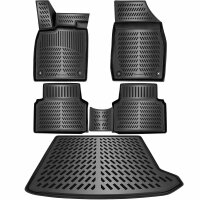 ELMASLINE 3D Gummimatten & Kofferraumwanne SET...