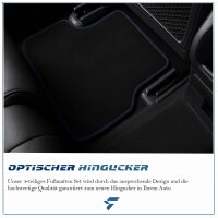 Textil Fußmatten Set für BMW 4er Gran Coupé F36 | 03/2014–02/2021 | nicht für xDrive-Modelle geeignet | Velours Stoffmatten Autoteppiche