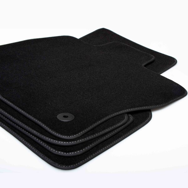 Textil Fußmatten Set für BMW 5er E60/E61 | 07/2003–03/2010 | nicht für xDrive-Modelle geeignet | Velours Stoffmatten Autoteppiche