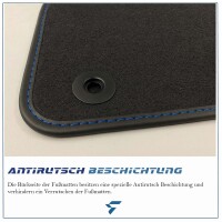 Textil Fußmatten Set für BMW 5er Gran Turismo F07 | 09/2009–02/2017 | nicht für xDrive-Modelle! | Velours Stoffmatten Autoteppiche