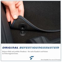 Textil Fußmatten Set für BMW 7er E65 Kurzversion | 11/2001–07/2008 | Velours Stoffmatten Autoteppiche