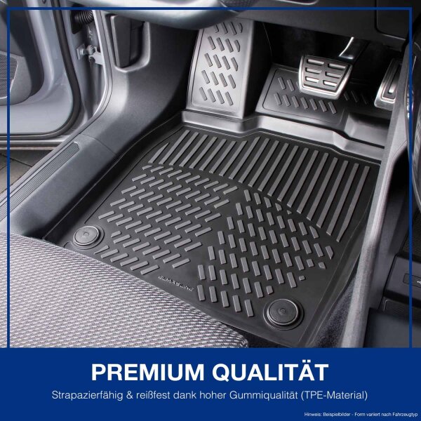 ELMASLINE 3D Gummimatten für NISSAN QASHQAI +2 (2007-2014)