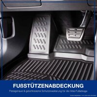ELMASLINE 3D Gummimatten für Toyota Aygo X (2025-2026) | Hybrid | Facelift | Extra hoher Rand | Zubehör Fußmatten