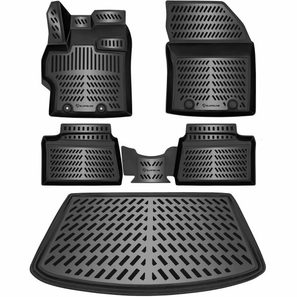 ELMASLINE 3D Gummimatten & Kofferraumwanne Set für Toyota Urban Cruiser 2026-2027 [BP] | Hoher Rand | Fußmatten Kofferraummatte Zubehör