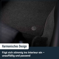 Textil Fußmatten für Toyota Proace Max 2024-2026 [T] | 1-teilig | Velours Stoffmatten Autoteppiche