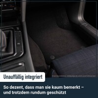 Textil Fußmatten für Opel Movano C 2021-2026 | mit Mittelgang | 1-teilig | Velours Stoffmatten Autoteppiche