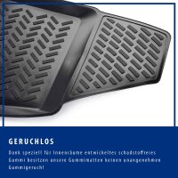 ELMASLINE 3D Gummimatten für Peugeot Partner 2018-2026 [3. Gen] | 2-teilig vorne | Extra hoher Rand | Zubehör Fußmatten