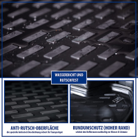 ELMASLINE 3D Gummimatten & Kofferraumwanne Set für Opel Astra 2022-2026 [L] | Mild-Hybrid | Sports Tourer | unterer Ladeboden | Kombi | Hoher Rand | Fußmatten Kofferraummatte Zubehör