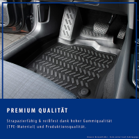 ELMASLINE 3D Gummimatten & Kofferraumwanne Set für Mercedes CLA 2025-2026 [174/178] | Mild-Hybrid | Coupé / Shooting Brake | Hoher Rand | Fußmatten Kofferraummatte Zubehör
