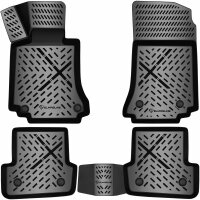 Design 3D Gummimatten Set für MERCEDES C-KLASSE W204...