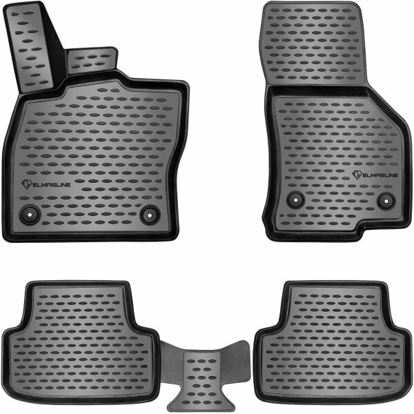 3D Gummimatten Set für SEAT / CUPRA ATECA 2016-2025 | Zubehör Fußmatten | Extra hoher Rand