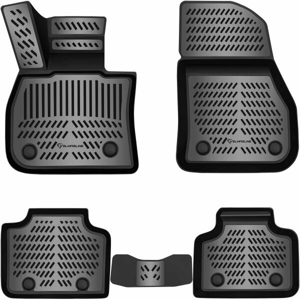 ELMASLINE 3D Gummimatten Set für BMW X1 (F48) ab 2015 | Hoher Rand