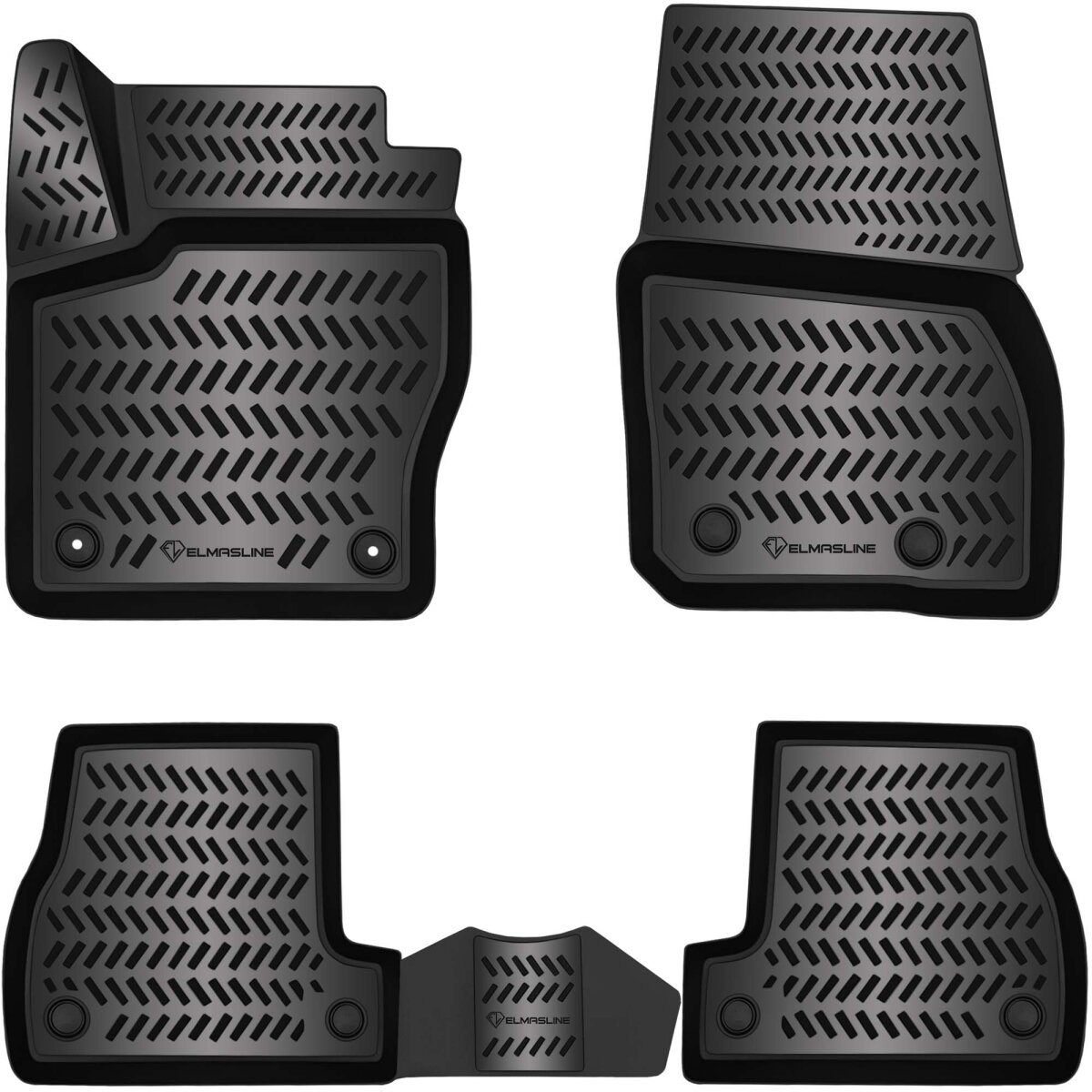 Fußmatte Ford Focus Fahrerseite Velours Fußmatten Für FORD FOCUS 3 MK3 2011 - 2018 ST Automatten Ford Focus Fussmatten