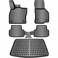 Design Gummimatten & Kofferraumwanne Set für...