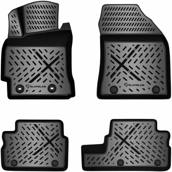 Design 3D Gummimatten Set für TOYOTA Auris 2007-2012