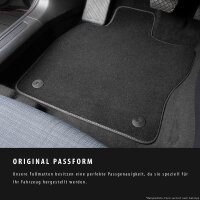 Premium Textil Fußmatten Set für Mercedes CLA I 2013–2019