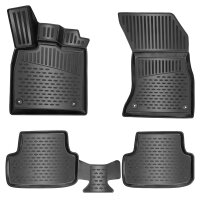 3D Gummimatten für SEAT LEON ab 2020 (Automatik) | Extra hoher 5cm Rand