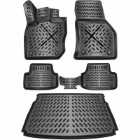 ELMASLINE Kofferraumwanne + Gummimatten für VW Golf...