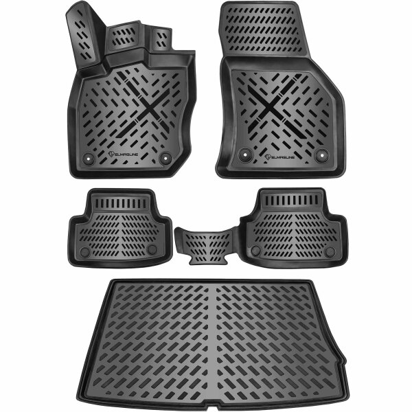 ELMASLINE Gummimatten & Kofferraumwanne Set für CUPRA FORMENTOR ab 2020