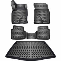 3D Gummimatten + Kofferraumwanne Set für FORD KUGA...