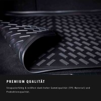 ELMASLINE 3D Kofferraumwanne für AUDI Q2 ab 2016 | Kofferraummatte Kofferraumabdeckung | Oberer Ladeboden