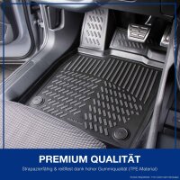 ELMASLINE Gummimatten & Kofferraumwanne Set für Mercedes-Benz W212 2009-2016 (Limousine)