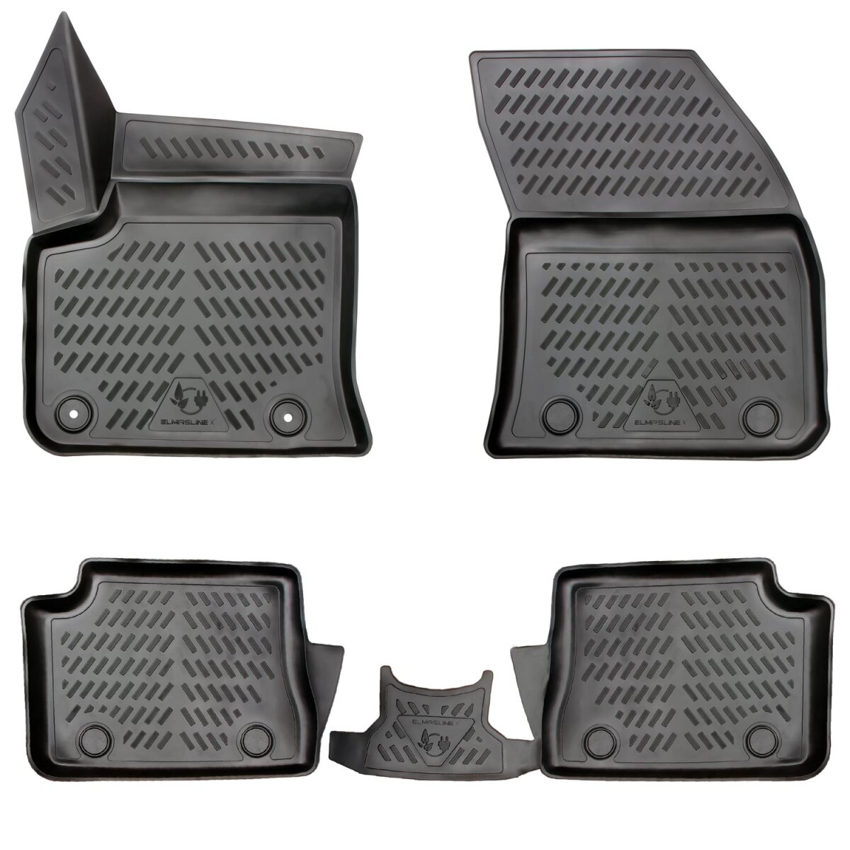 Skoda Kamiq Gummifußmatten ELMASLINE 3D Gummimatten A 770128