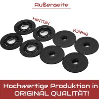 4 x Fußmatten Befestigung Halter Befestigungsclips Clips für VW, Audi, Skoda, Ford, Seat, Porsche & Mazda (8-teilig)
