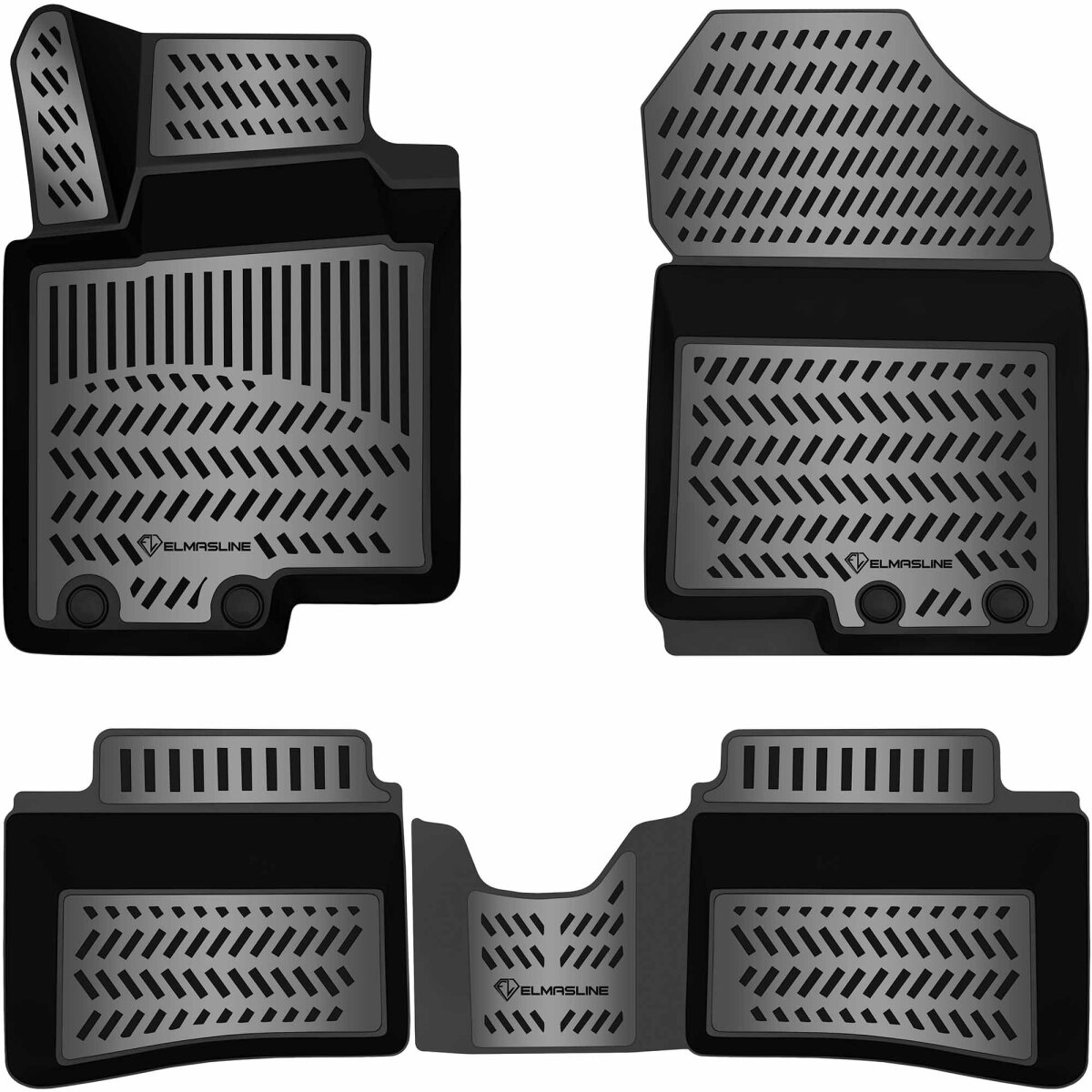 ELMASLINE 3D Gummimatten für HYUNDAI BAYON ab 2021, 49,95