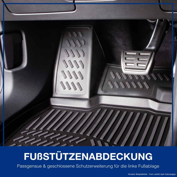 Element Tappetini In Gomma 3D Su Misura Per Porsche Macan (2014-oggi), Set Da 4 Pezzi, Beige, Termoplastici Antiscivolo E Facili Da Pulire