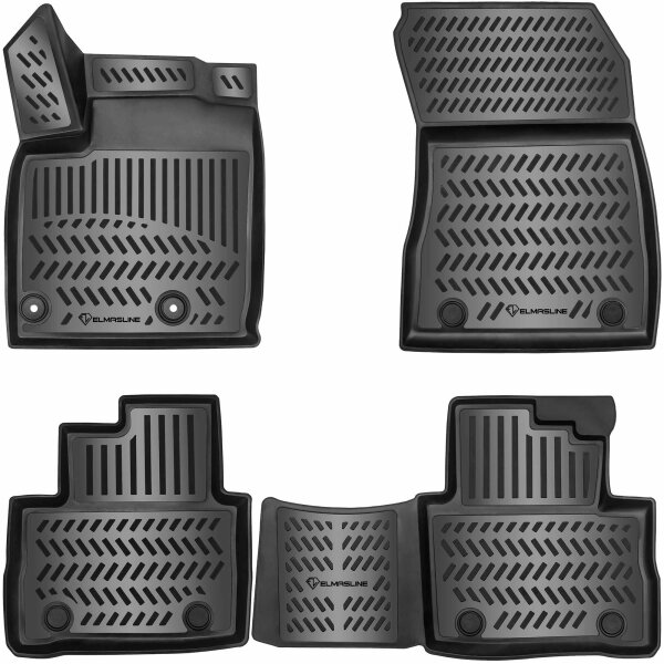 ELMASLINE 3D Gummimatten für NISSAN QASHQAI ab 2021 & 2022 (J12) | Fußmatten