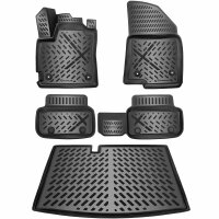 ELMASLINE 3D Gummimatten & Kofferraumwanne Set...